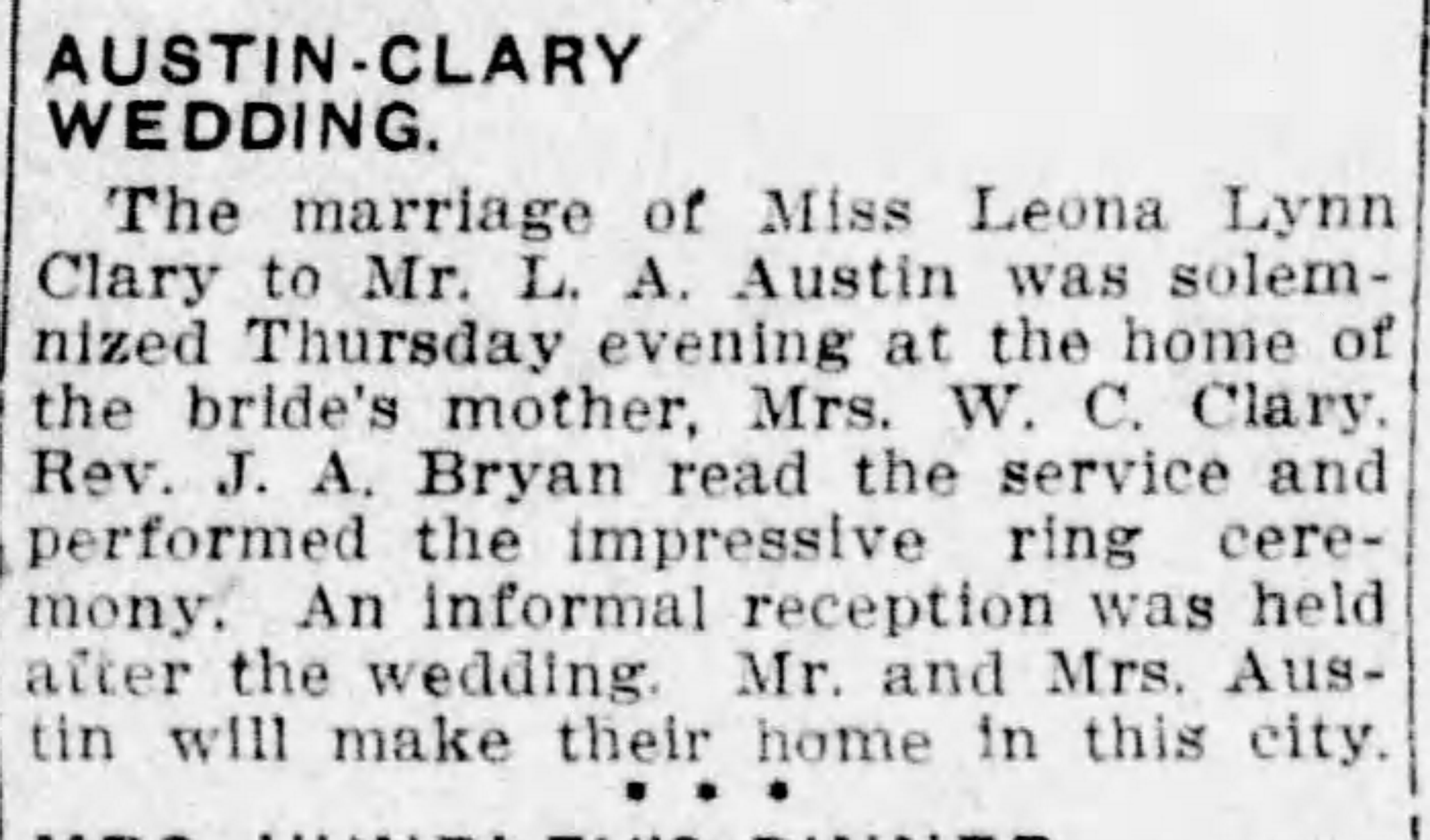 Leona Lynn Clary-L.A. Austin